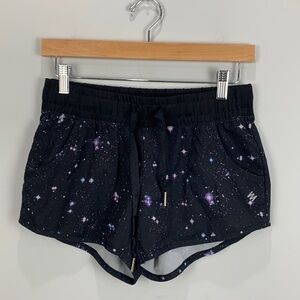 Galaxy Print Running Shorts